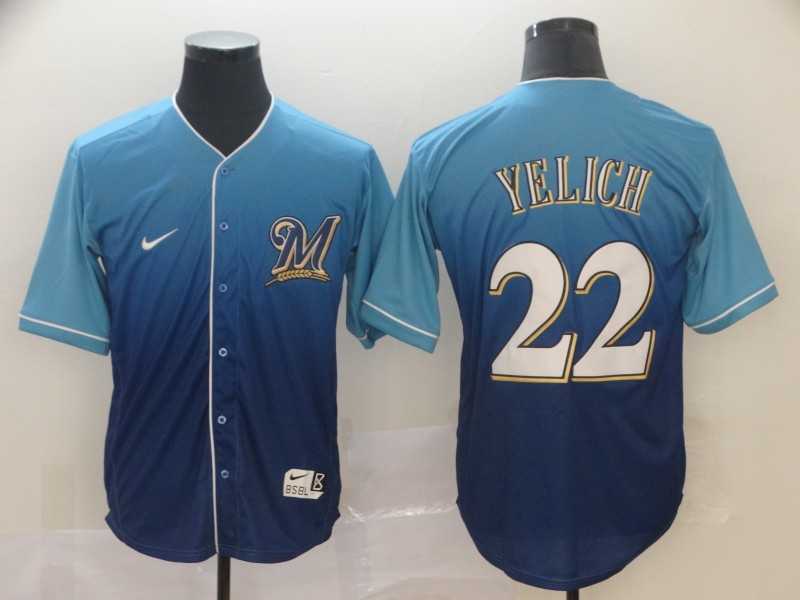 Brewers 22 Christian Yelich Royal Drift Fashion Jersey,We sell and wholesale Brewers 22 Christian Yelich Royal Drift Fashion Jersey on line form chian!